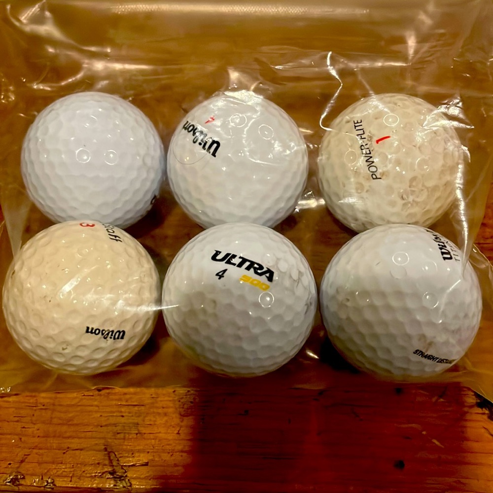 Wilson Used Golf Balls Bundle 6
